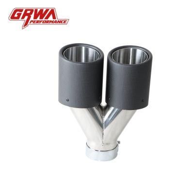 in Stock Best Quality Dual Exhaust Tips Carbon Fiber