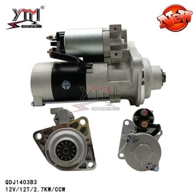 New Model 12V 12t 2.7kw Starter Motor for Diesel Forcklift Auto Parts Hot Sell