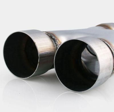 in and out Crossover Stainless Steel304/201/409 X and Y Shape Exhaust Pipe 2.5&prime; and 3&prime; Length Custom Sizes