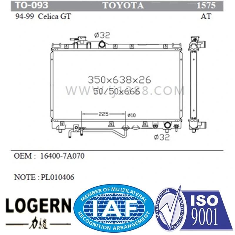 Auto Radiator for Toyota Celica′94-97 at Dpi 1575