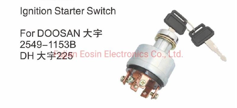 Diesel Engine Spare Parts Ignition Starter Switch 2549-1153b for Dppsan Dh225