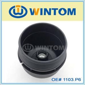Sbc/Bbc Chrome Oil Filter Cap/Oil Filter Cover Outlet OEM 1103. P6