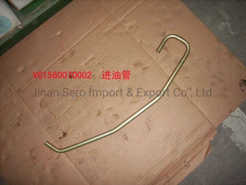 High Quality Sinotruk HOWO Truck Spare Auto Parts Engine Parts Supercharger Oil Inlet Pipe Vg1560070004A Vg1560070002