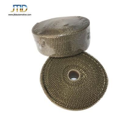 High Temperature Exhaust Pipe Insulation Material Black Titanium Exhaust Header Wrap