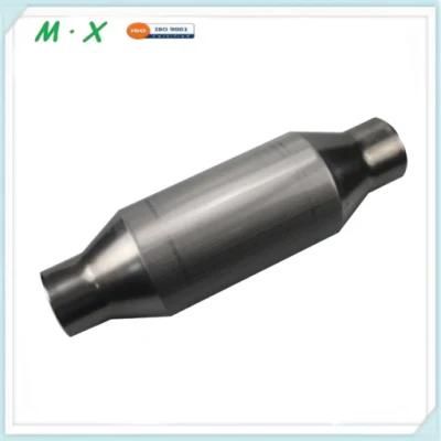 High Flow Universal Catalytic Converter with Metallic Substrate Inside