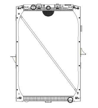 HD Truck Radiatro for Daf Xf 105 05- OEM: 1739550, 61447