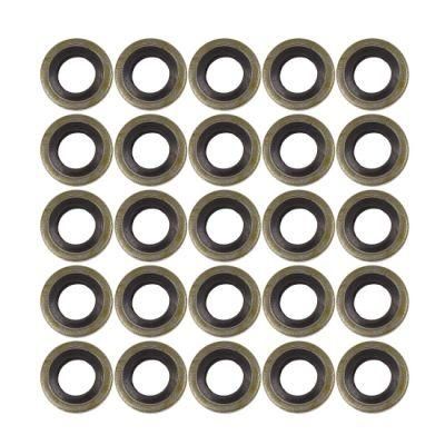 Oil Drain Plug Gaskets for Car Gasket M6 Bronze Tone Car Engine