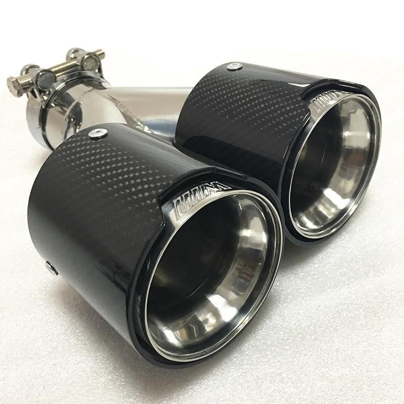 Universal Performance Stainless Steel Carbon Fiber Exhaust Durbl Tail/Tip