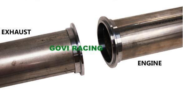 304 Stainless Steel V Band Clamps with Flanges for Exhaust Pipe