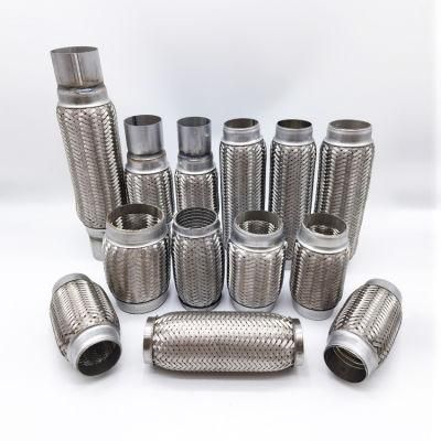 Car Exhaust Flexible Bellow Pipe with Nipple/Inner Braid/Inner Interlock