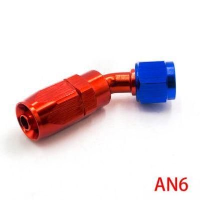 An6 Fitting An06 Aluminum 45 Degree Oil Fuel Swivel Hose Fitting