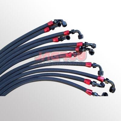 Nylon Braided Oil Hose An10 with Black Red&#160; Fittings