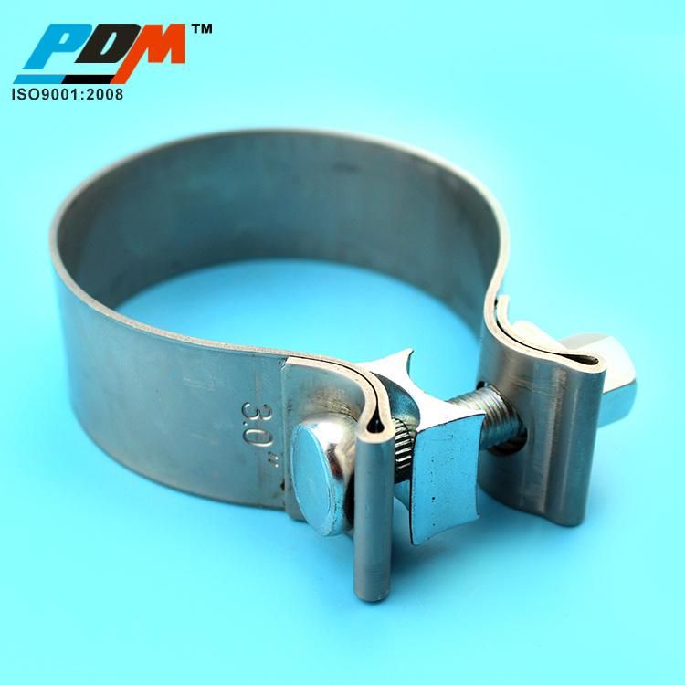 Stainless Steel Accuseal Exhaust Clamps Stainless Steel Auto Exhaust Pipe Turbo Vibrant V Band Clamp Hose Clamp T Bolt Clamp O Band Clamp German Type Hose Clamp
