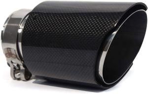 Factory Wholesale Auto Carbon Fiber Stainless Exhaust Pipe End Tip