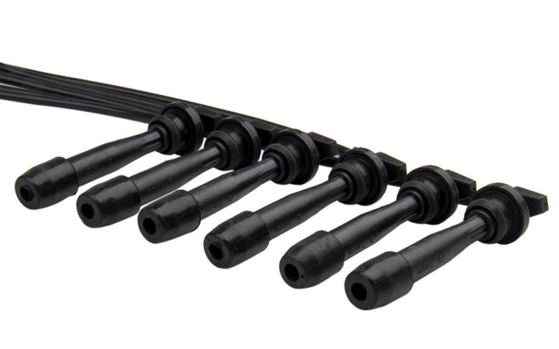Engine High Heat Performance Spark Plug Ignition Wires Set 7mm (6PCS)