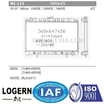 Auto Radiator for Nissan Silvia/180sx/200sx/240sx&prime;93-94 at