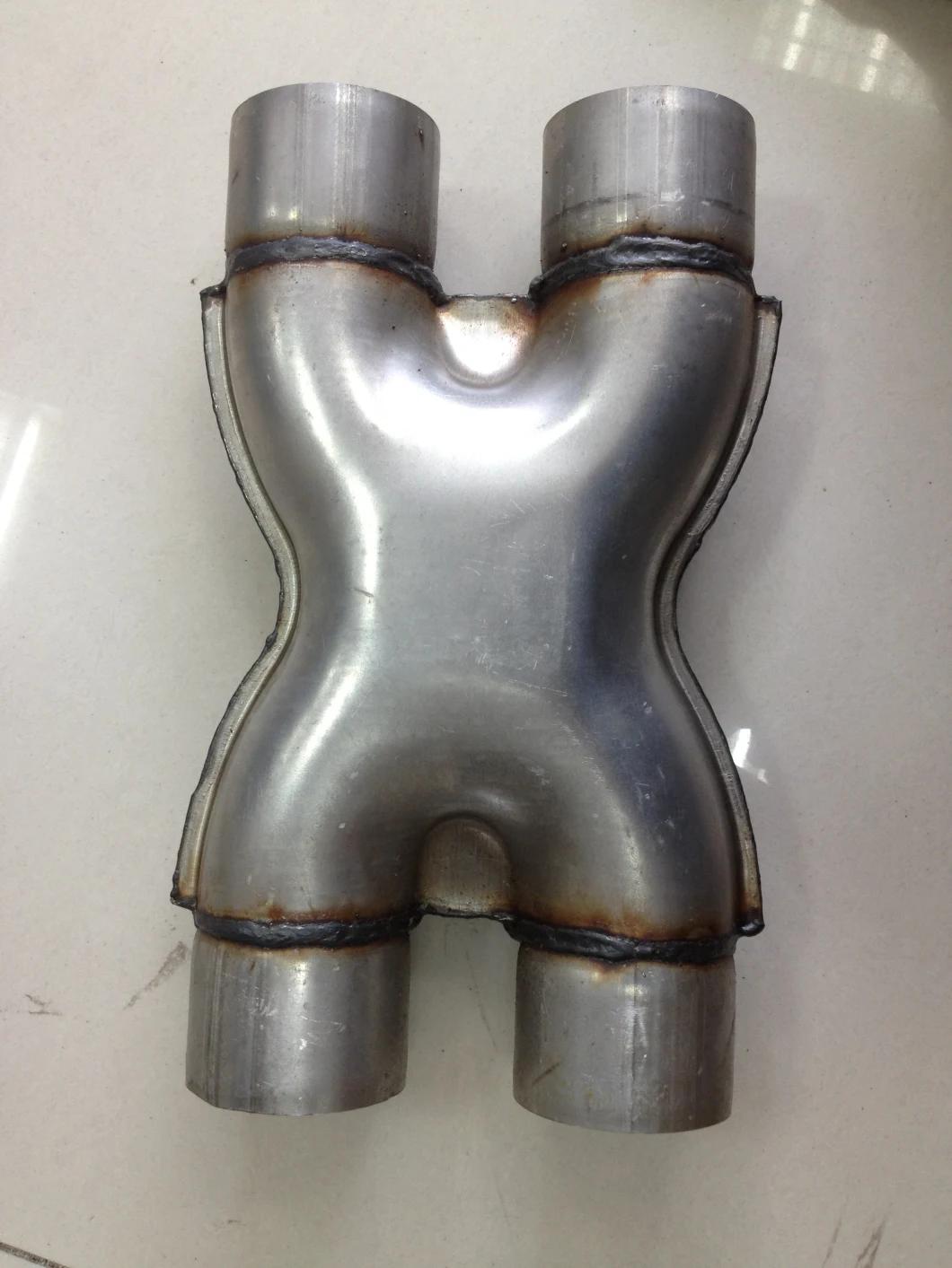 3.0" Inlet 409 Stainless Performance Exhaust Valve Universal Muffler for Car