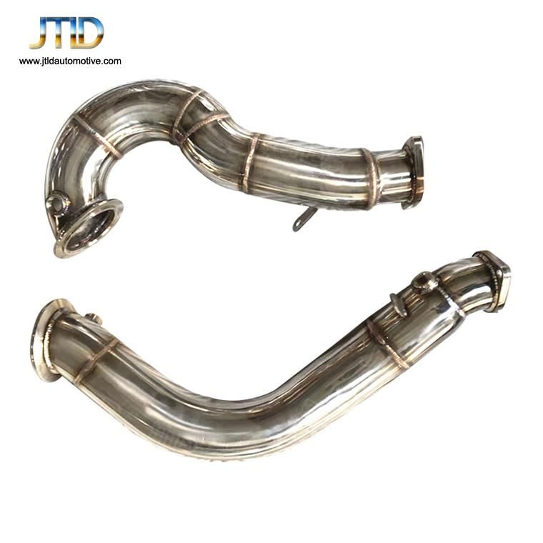 304 Ss Performance Straight Through Exhaust Downpipe for BMW X6 N54