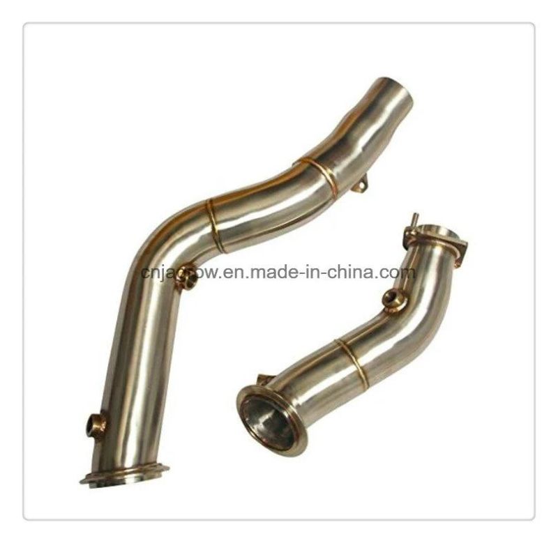 304 Stainless Steel TIG Weld Mirror Polish Downpipe for BMW M3 M4 F80