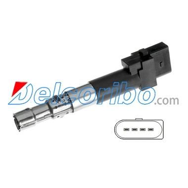 Ignition Coil 022905715, 022905100b, 022905100e for Audi
