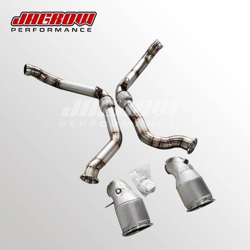 Polished Exhaust Downpipe for Porsche Panamera 971 3.0t V6