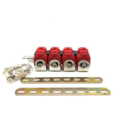 2 3ohm CNG LPG Injector Rail Motorcycle Autogas Injection Sequential Autogas Conversion Kits Dual Fuel Injector Rail