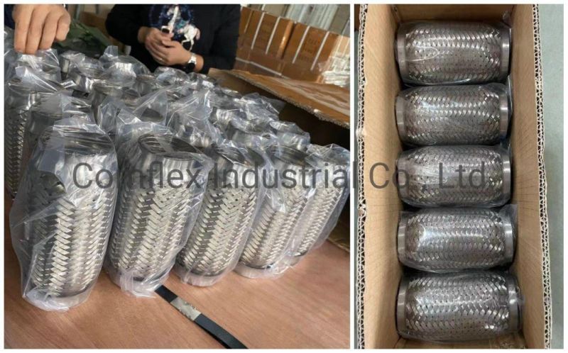 Universal Stainless Steel Car Exhaust Flexible Metal Braided Pipe