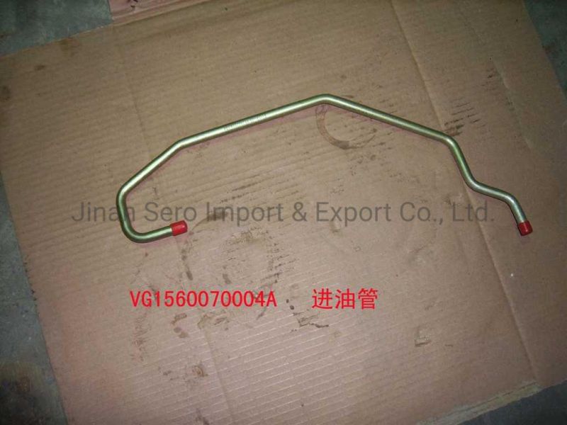 High Quality Sinotruk HOWO Truck Spare Auto Parts Engine Parts Supercharger Oil Inlet Pipe Vg1560070004A Vg1560070002