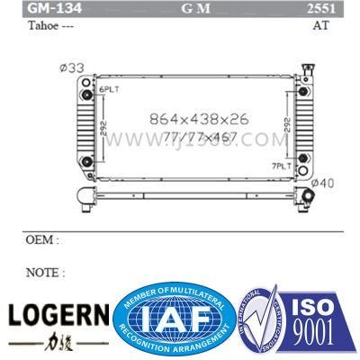 GM-134 Car Accessories Auto Aluminum Tahoe Radiator at Dpi 2551