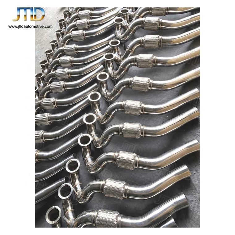 Better Price Polished Straight Exhaust Downpipe for VW Golf Mk7 Mk7.5 Gti
