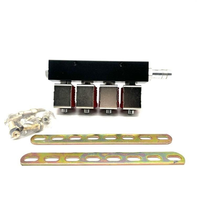 2 3ohm CNG LPG Injector Rail Motorcycle Autogas Injection Sequential Autogas Conversion Kits Dual Fuel Injector Rail