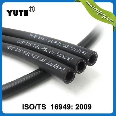 Flexible Black Corrugated 5/16&quot; Oil Rubber Hose for Auto Parts