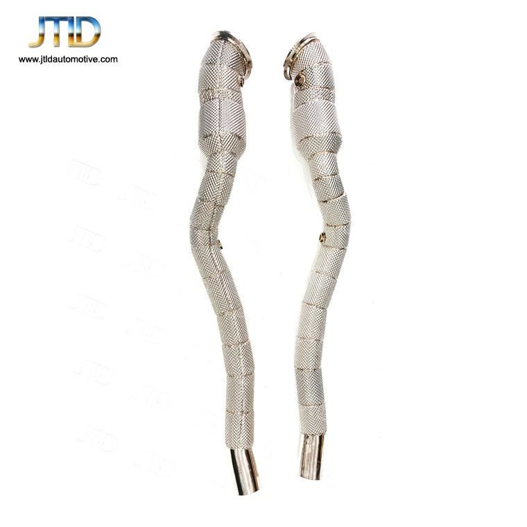304ss Heat Shield Straight Through Exhaust Downpipe for Ferrari F12
