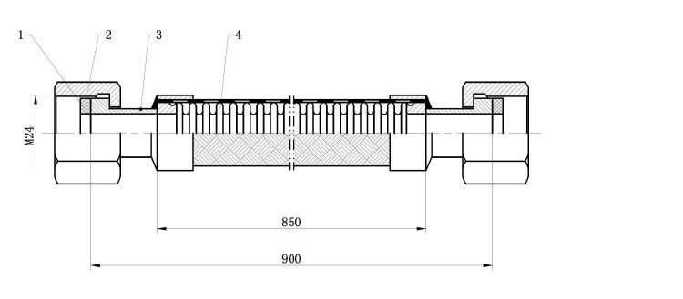 Yueguan Metallic Flex Corrugated Pipe Flexible Metallic Hose
