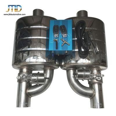 Universal Stainless Steel Valved Exhaust dual Vacuum Valve Muffler with Remote Control