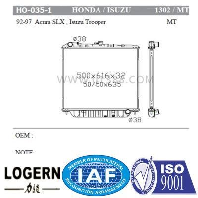 Ho-035-1 Radiator for Honda Acura Slx/Isuzu Trooper&prime;92-97 Mt/PA32 Dpi: 1302