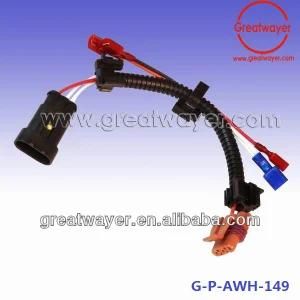 3pin Connector Socket Light Wiring Harness