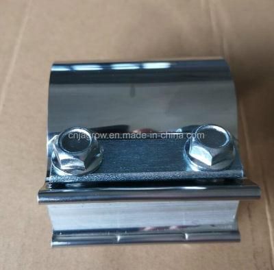 2.0&quot; 2.25&quot; 2.5&quot; 3&quot; 4&quot; Stainless Steel Clamp Exhaust Pipe Sleeve Coupler Step Clamp