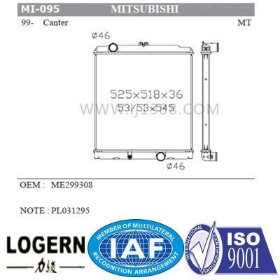 Aluminum Radiator for Mitsubishi Canter 4.9d&prime;99- Mt