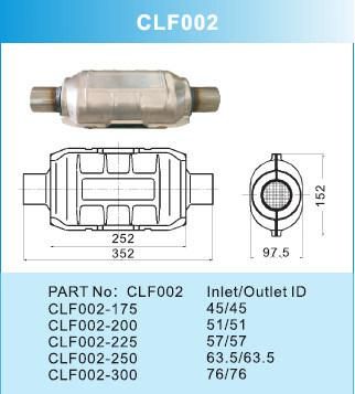 Automobile Universal Catalytic Converter with Certificate