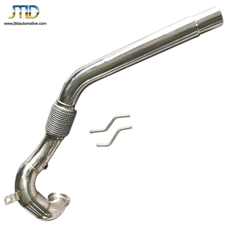 China Factory Price Polished Exhaust Downpipe for VW Mk7 2.0t