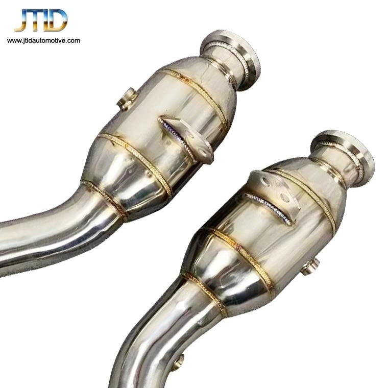 304 Ss Catted Polished Exhaust Downpipe for Benz Glc43