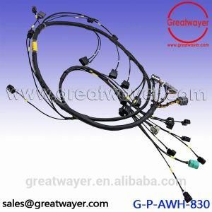 ECU 64 Pin Connector Pet Mesh Engine Wire Harness