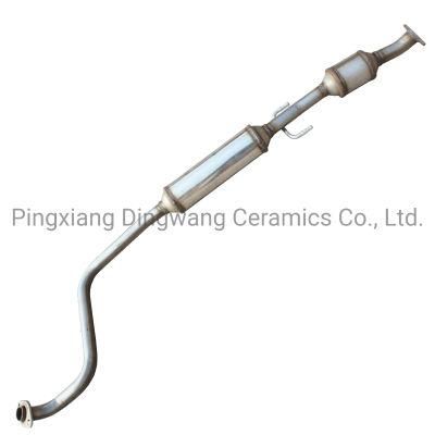 Super Efficiency Double Catalyst in Catalytic Converter for Toyota Vios with Stainless Steel