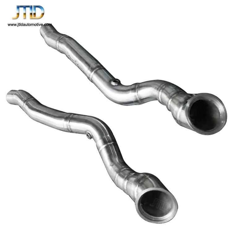 Polish Straight Catless Exhaust Downpipe for Ferrari California