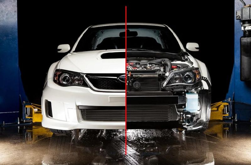 Aluminum Bar & Plate Front Mount Universal Turbo Intercooler Core