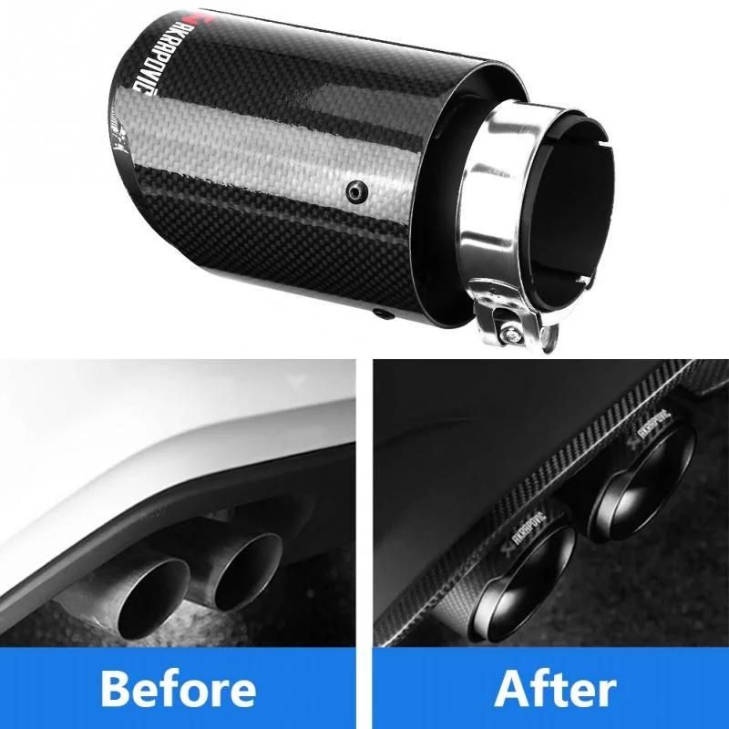 for BMW Universal Auto Parts Carbon Fiber Exhaust Tail Pipe Nondestructive Modification Exhaust Tips