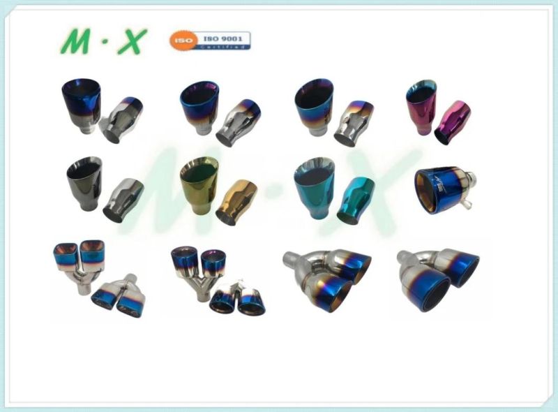 New Style Universal Modified Car Exhaust Universal Exhaust Tip Stainless Steel Pipe