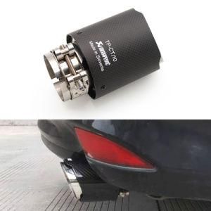 Really Carbon Fiber Car Exhaust Pipe Tail Muffler End Tip 60mm Inlet Universal