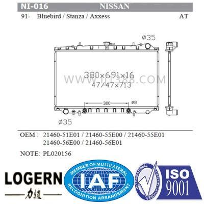 Cooling Auto Radiator for Nissan Bluebird/Stanza/Axxess&prime;91- at